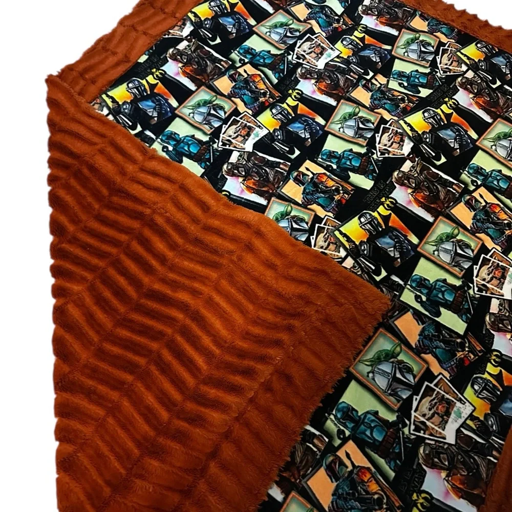 Mandalorian Minky Blanket EUC